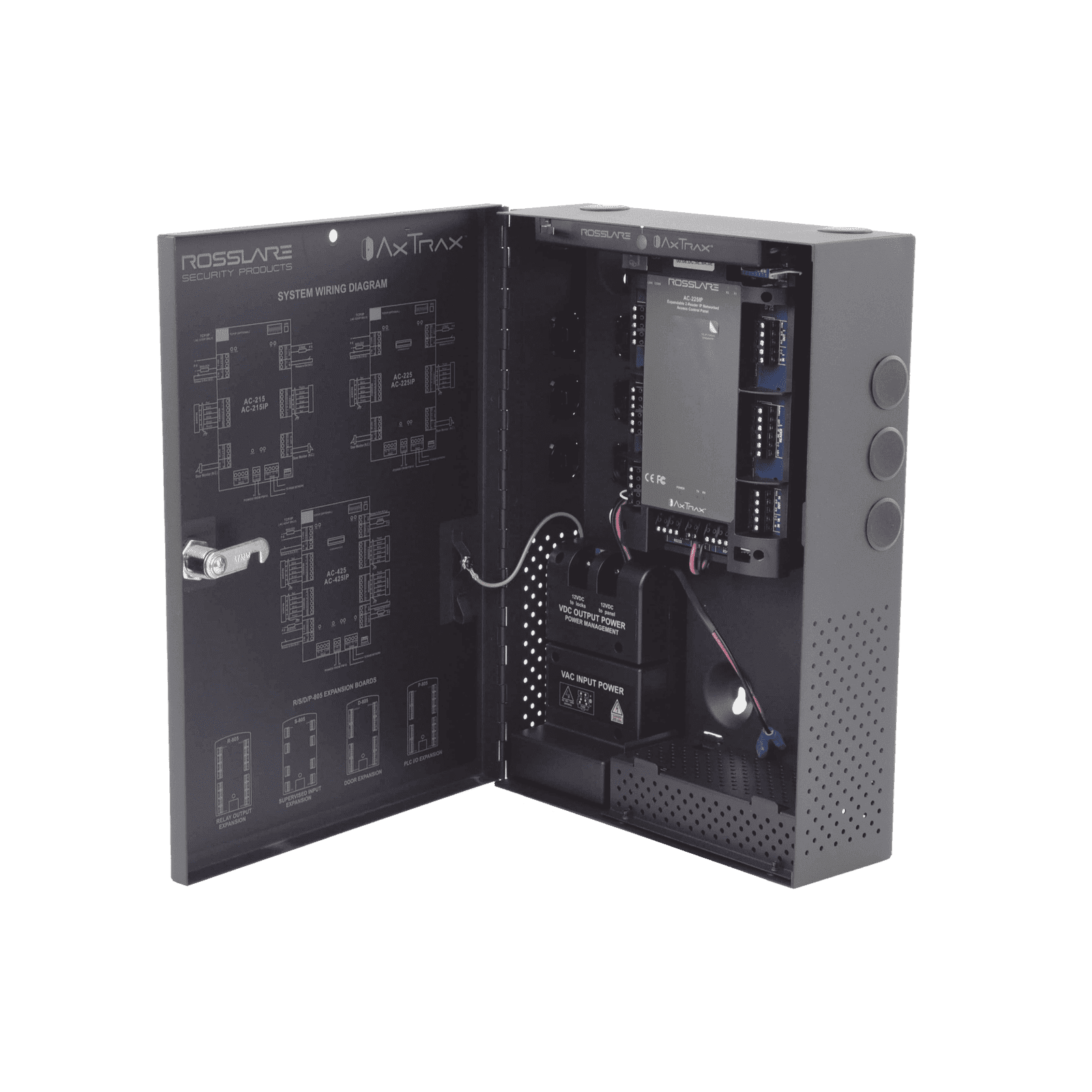 Controlador de Acceso para 2 lectoras / Expandible a 2 Lectores Adicionales / 30,000 Tarjetas / Incluye Gabinete y Fuente de Alimentación / Nueva Generación! AC-225IP-BU - ROSSLARE SECURITY PRODUCTS
