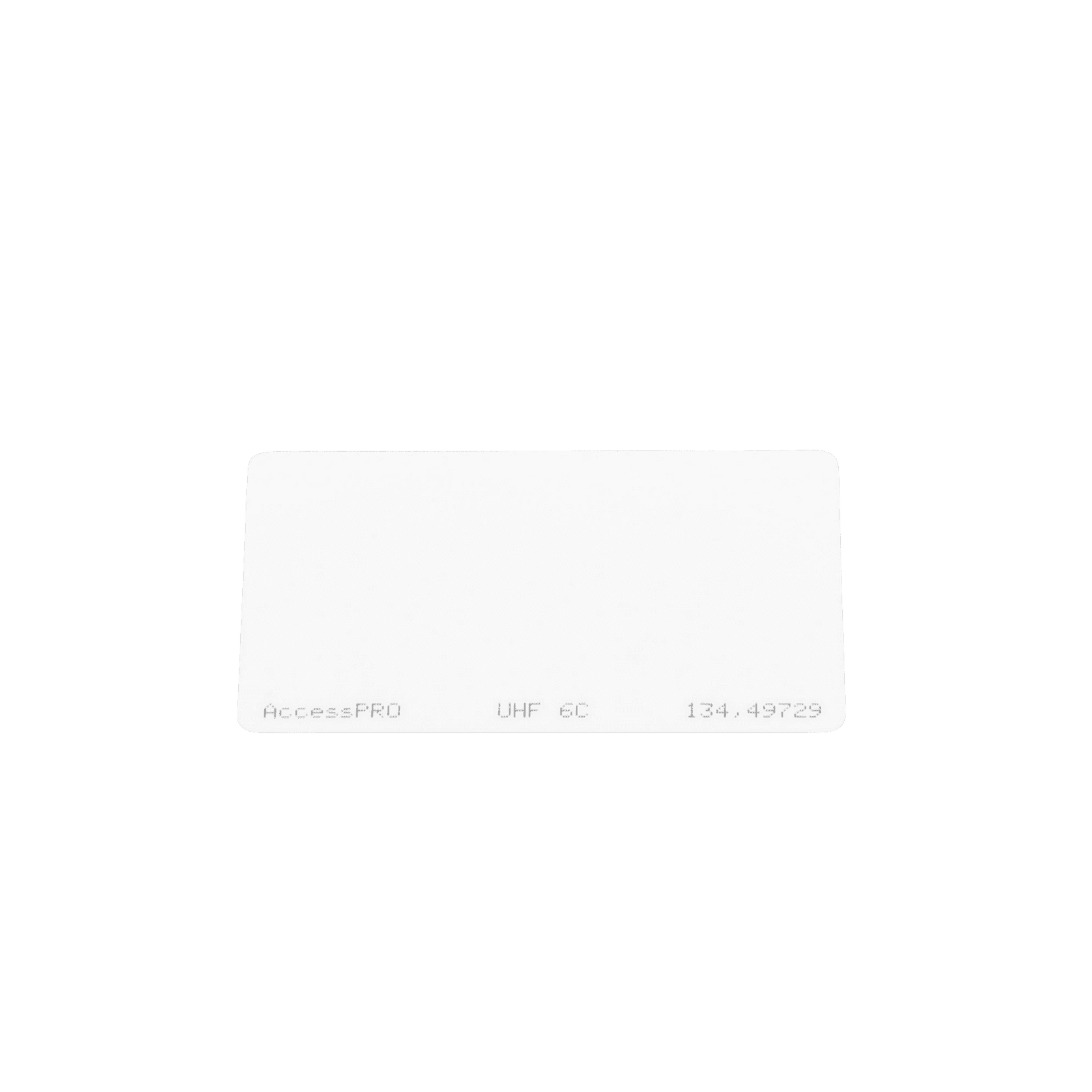 Tag UHF tipo Tarjeta para lectoras de largo alcance 900 MHZ / EPC GEN 2 / ISO 18000 6C / No imprimible / NO incluye porta tarjeta ACCESS-CARD-EPC - AccessPRO