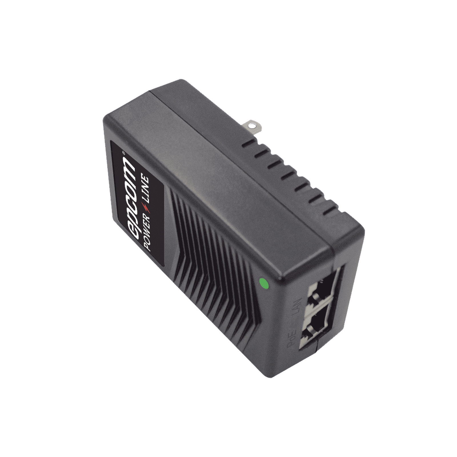 Adaptador de pared / Inyector PoE / 24 Vcc / 1 A / Controlado por chip IC / Protección contra OV, OC, SC, UV/ Fácil de instalar ADPOE2403 - EPCOM POWERLINE