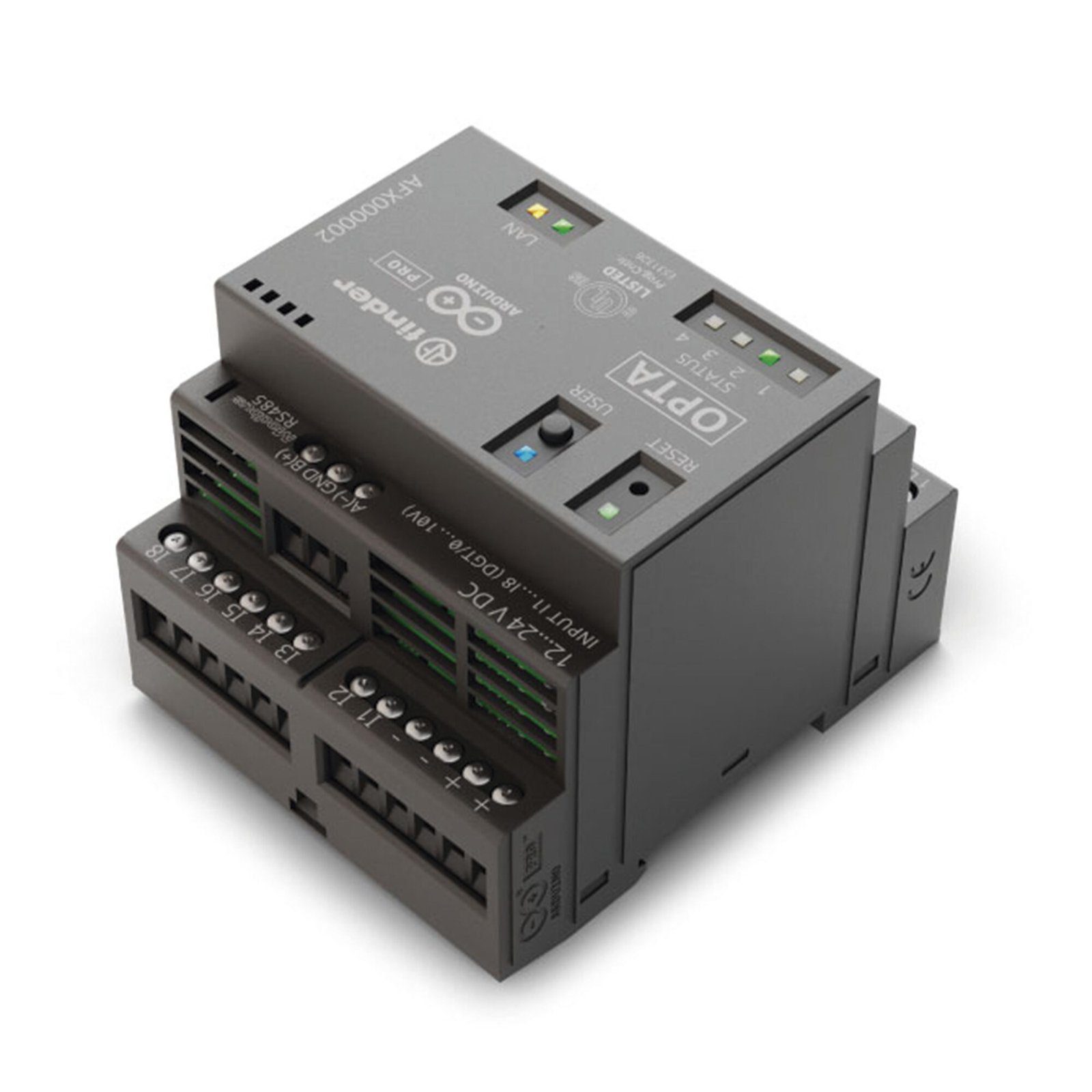 Arduino Opta Wifi / Ideal para desarrollos IOT, Industria 4.0, soporta múltiples lenguajes de programación, Ethernet,USB-C,RS-485,WI-FI,Bluetooth AFX-00002 - ARDUINO LLC