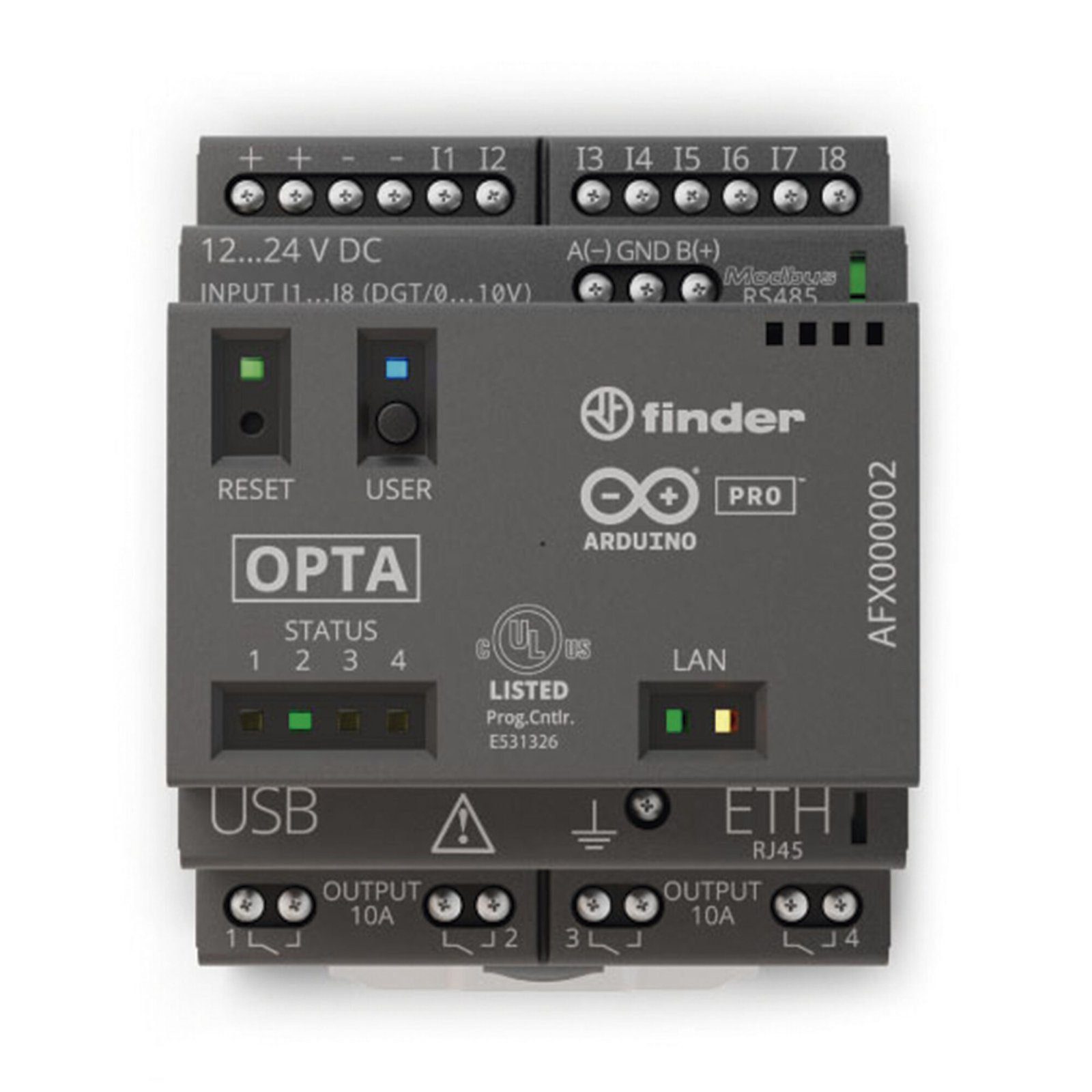 Arduino Opta Wifi / Ideal para desarrollos IOT, Industria 4.0, soporta múltiples lenguajes de programación, Ethernet,USB-C,RS-485,WI-FI,Bluetooth AFX-00002 - ARDUINO LLC