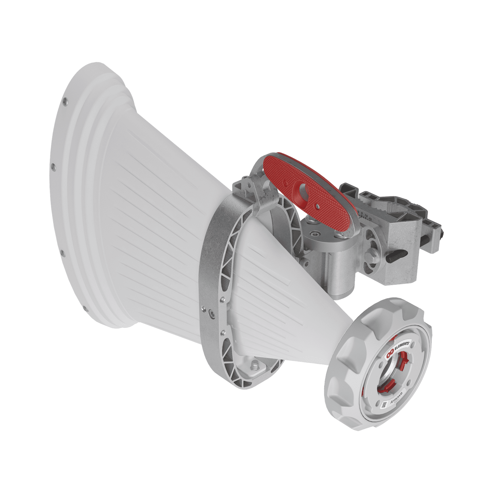 Antena Sectorial Asimétrica de 90° 4900 – 7125 MHz, 15 dBi con soporte mejorado, listas para TwisPort sin pérdida AH90WB - RF ELEMENTS