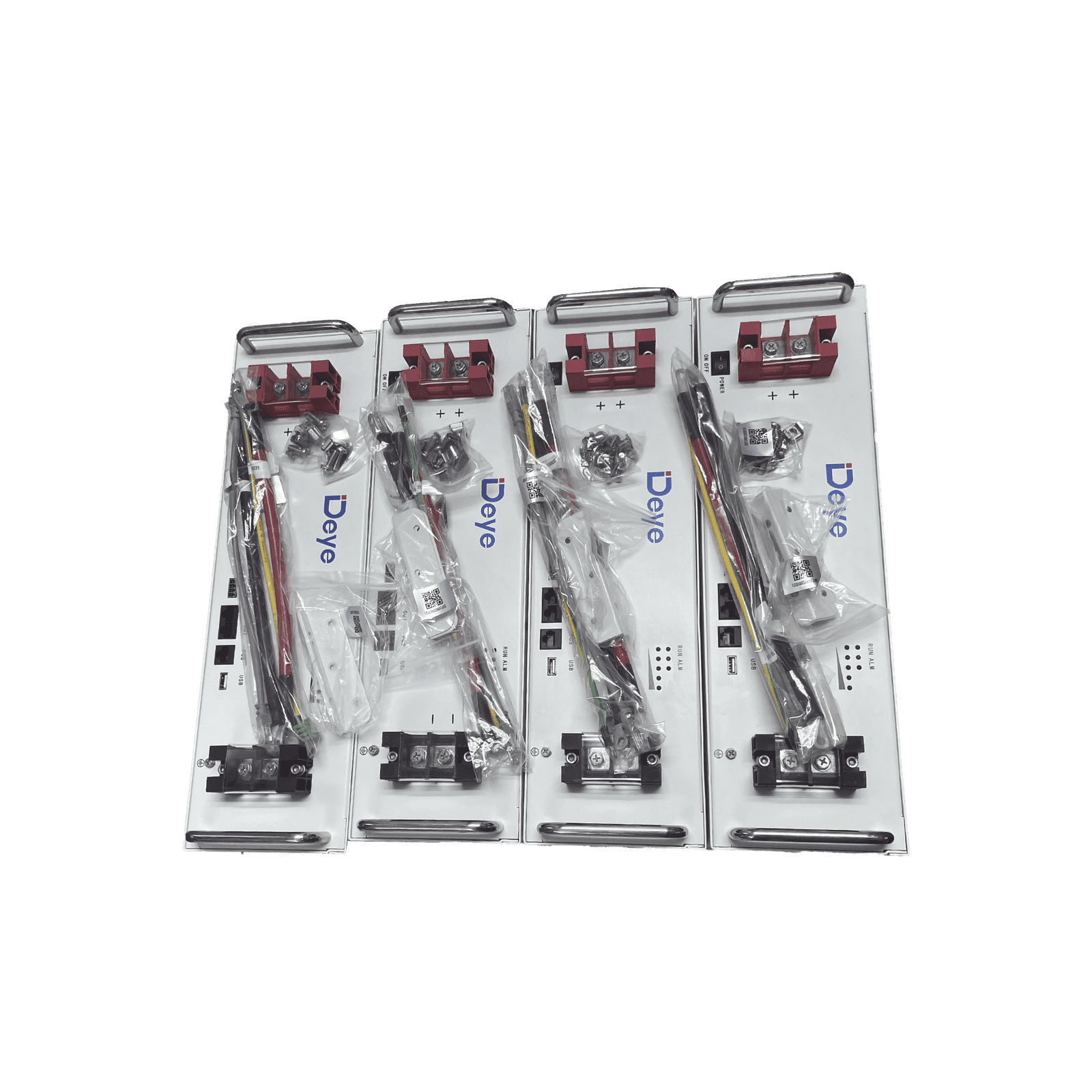 Estacion de Inversor Hibrido de 8 kW con 4 Baterías de 5.12Kwh y Gabinete AIO8K20KWHCABINETUS - DEYE