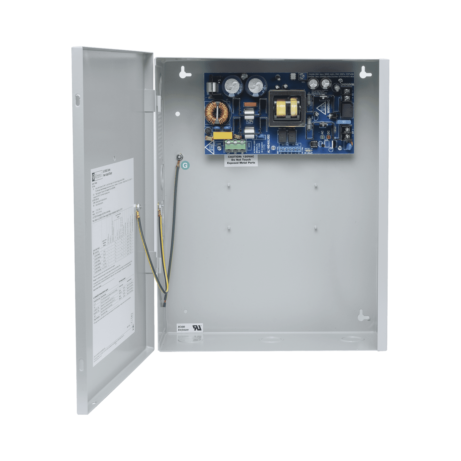 24 Vcc @ 10 A / Fuente de alimentación / 1 salida / capacidad de respaldo / requiere baterías. AL1024ULX - ALTRONIX