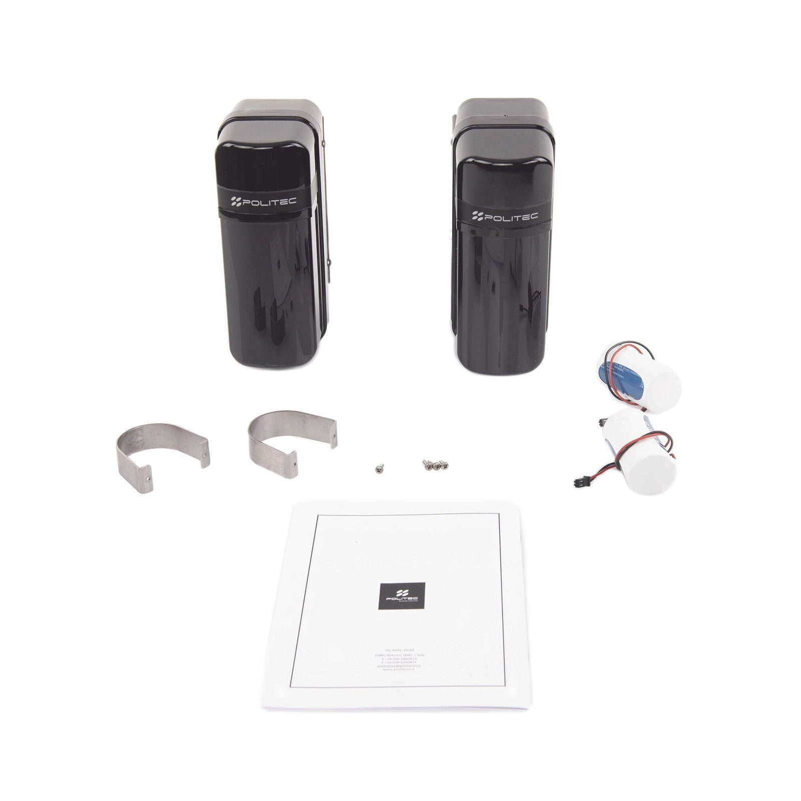 Detector Fotoeléctrico (A baterías) / 0 Falsas Alarmas / Alcance de 60m de Exterior y 350m en interior / Fácil Alineación / Compatible con cualquier panel de alarma ALESWS - Politec