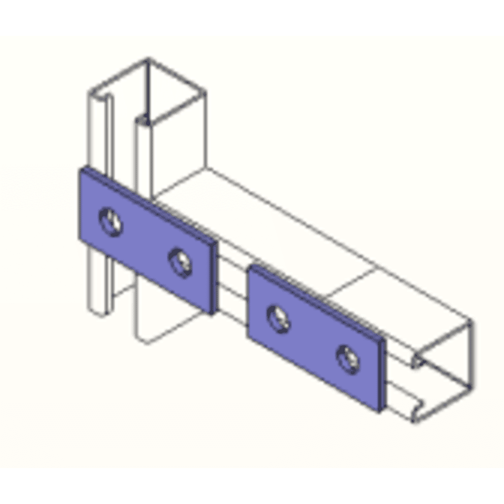Conector 9 cm, 2 Perforaciones. ANC-HA-08