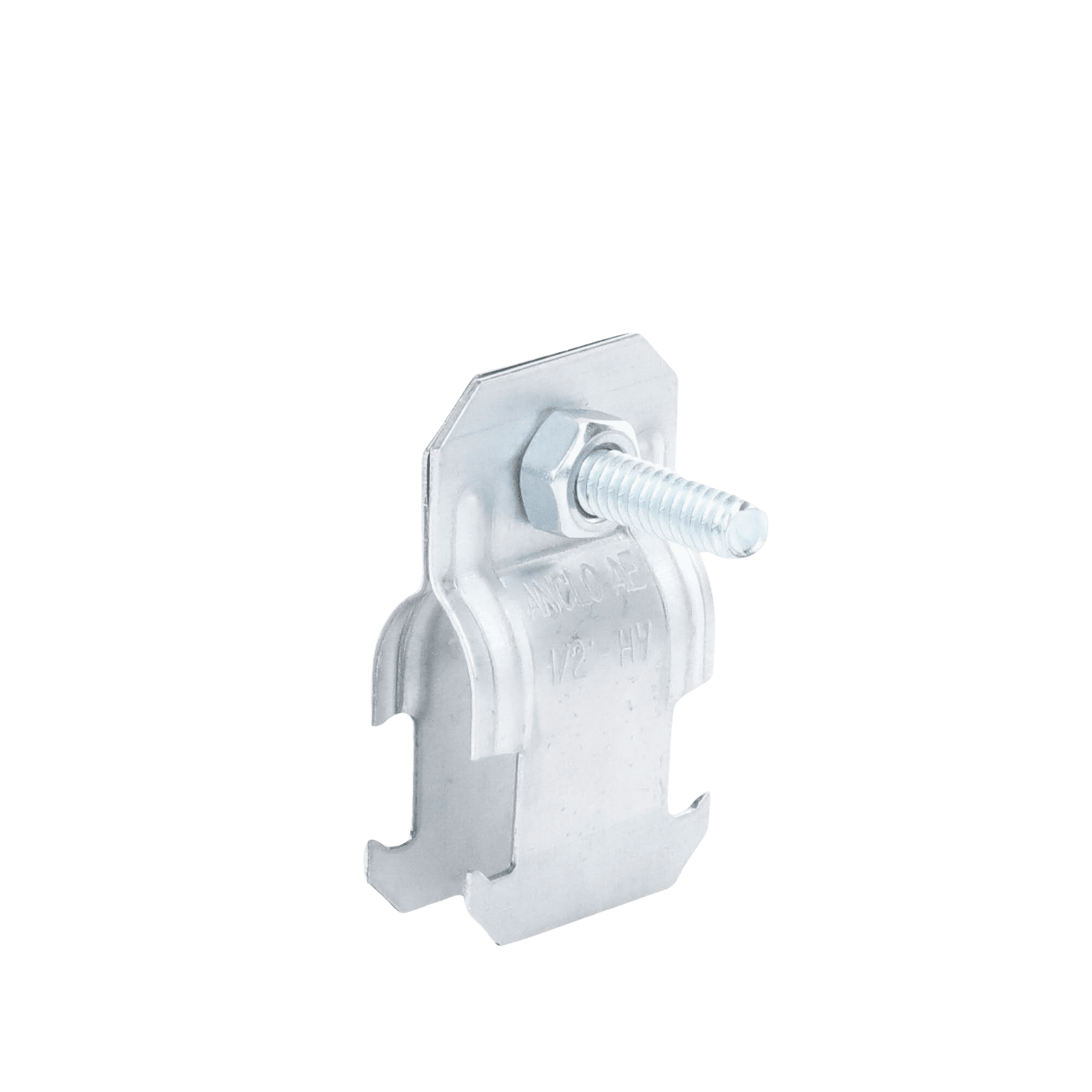 Abrazadera Unicanal para Conduit Pared Gruesa y PVC de 1/2″ (13 mm). ANC-AE-12 - ANCLO