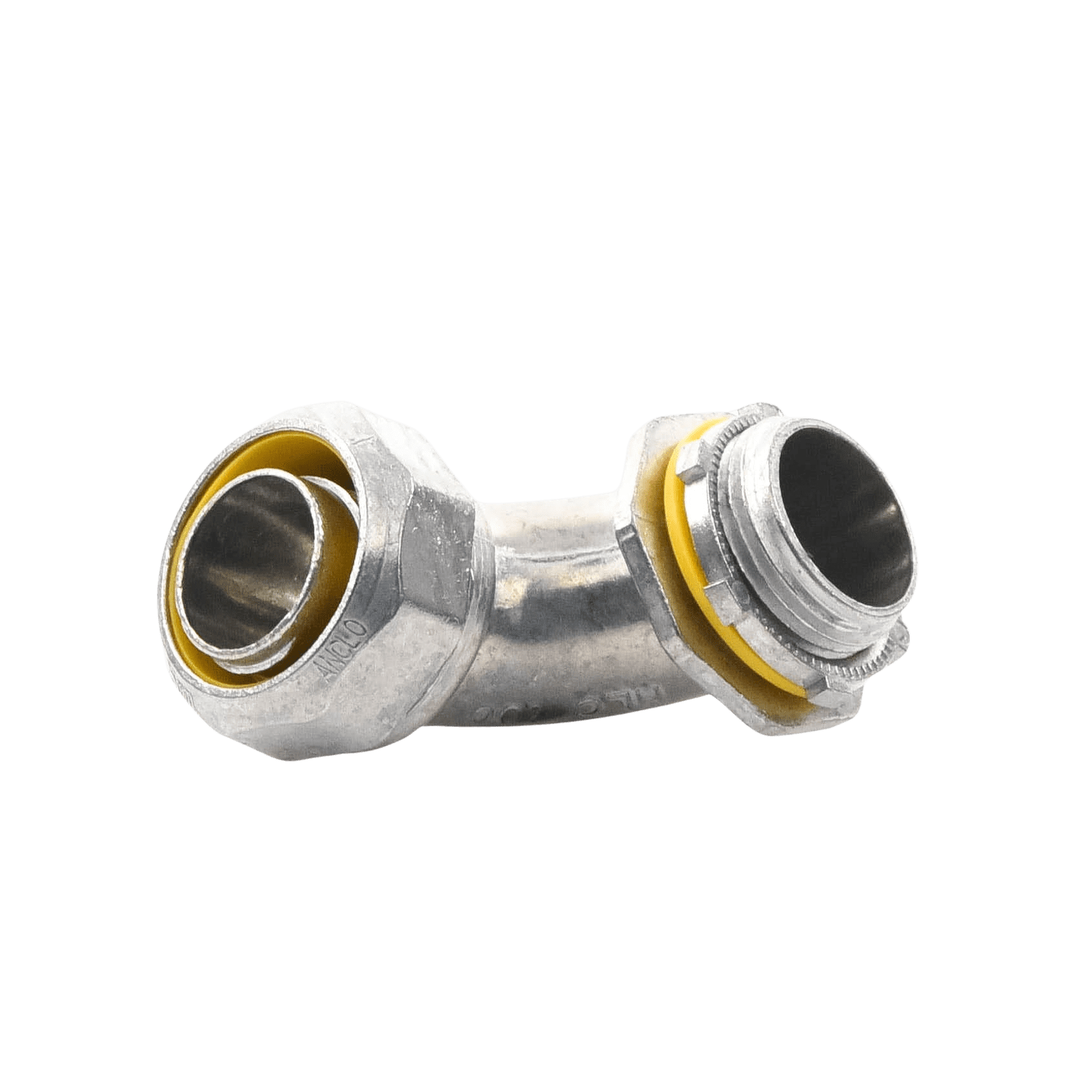 Conector Curvo para tubo tipo Liquidtight 1″ (25 mm). Compatible con ANC-COT-100. ANC-HLC-100 - ANCLO