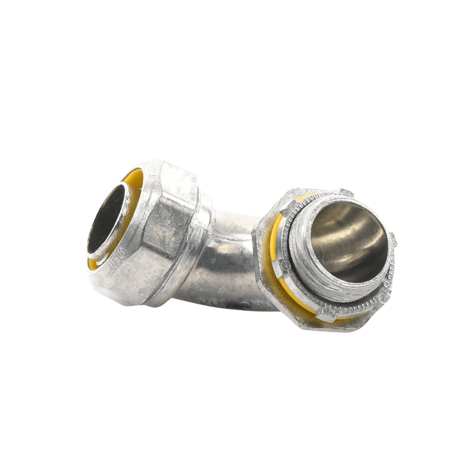 Conector Curvo para tubo tipo Liquidtight 1″ (25 mm). Compatible con ANC-COT-100. ANC-HLC-100 - ANCLO