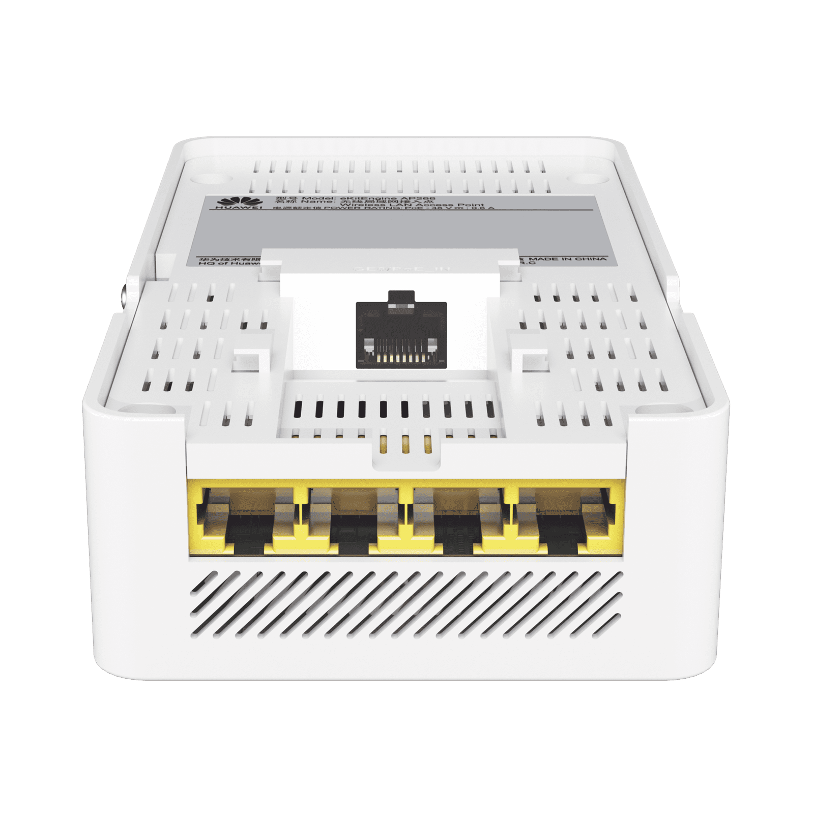 Punto de Acceso Wi-Fi 6 / 2.975 Gbps / MU-MIMO 2×2:2 (2.4GHz y 5GHz) / 1 Puerto GE / Smart Antenna 20% más cobertura / Instalación en techo / Seguridad WPA3 / Administración en nube AP266 - HUAWEI