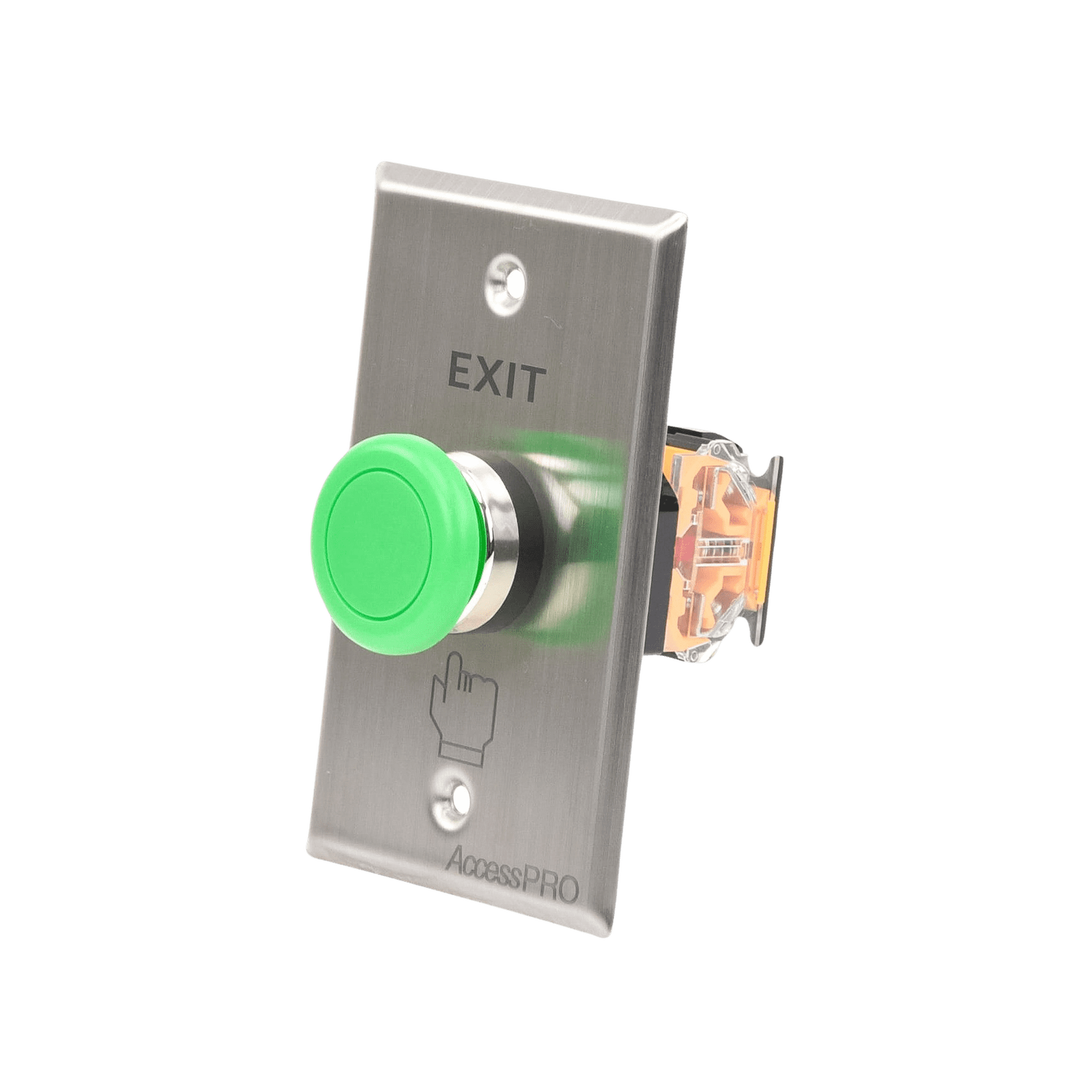 Botón Tipo Hongo Color Verde / NO, NC, COM APBHVC - AccessPRO