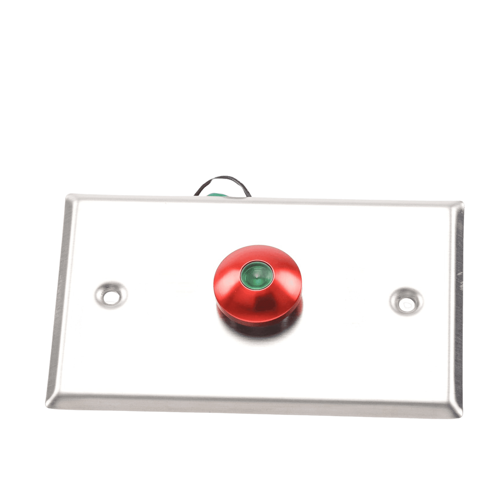 Botón tipo Hongo / Redondo Color Rojo con LED / Estético / NO y COM APBRRLC - AccessPRO