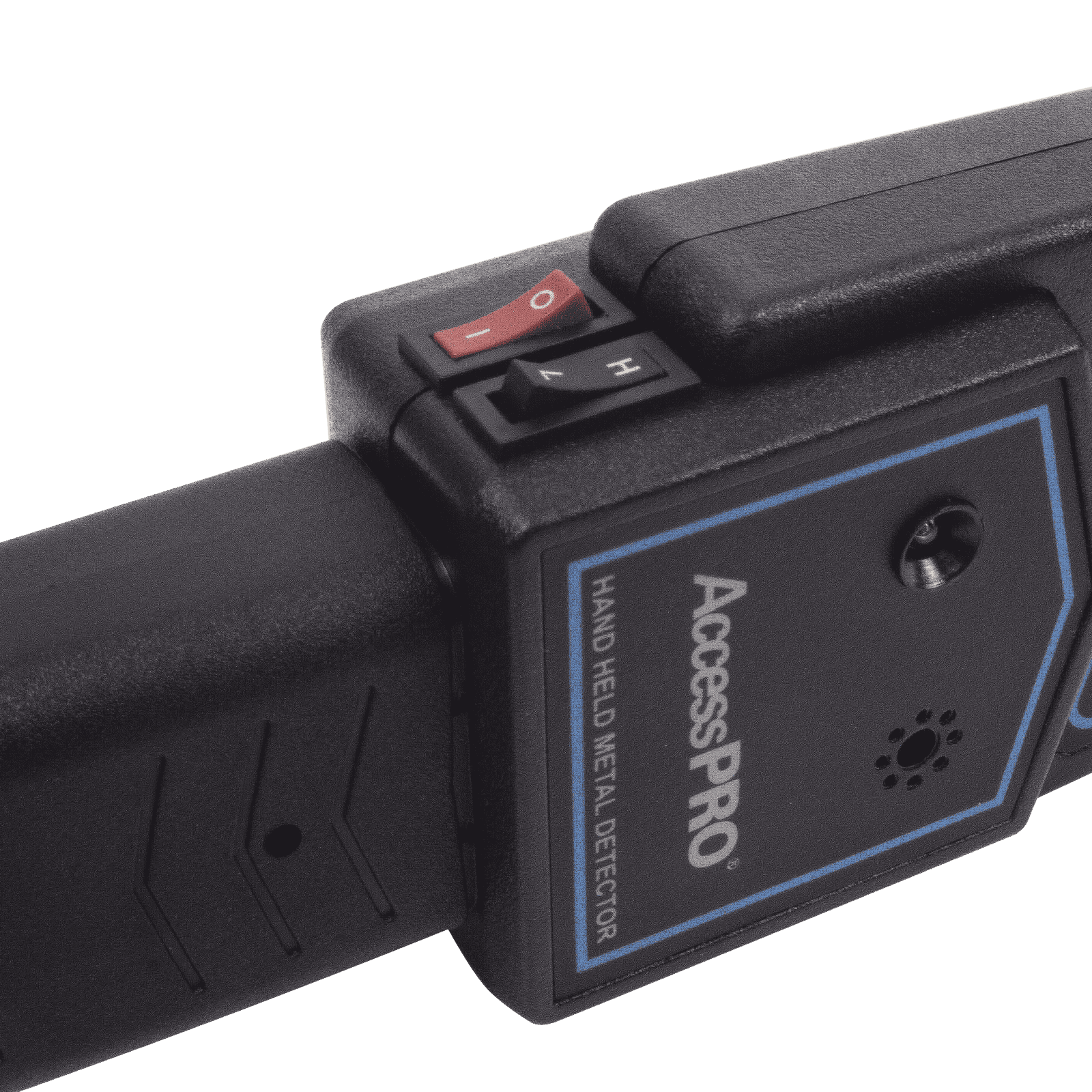 Detector de Metal Portátil para Objetos Pequeños / Protección IP31 / Indicador LED / Vibración y Alarma Audible Simultanea / Para Inspección a Detalle APME-POR - AccessPRO