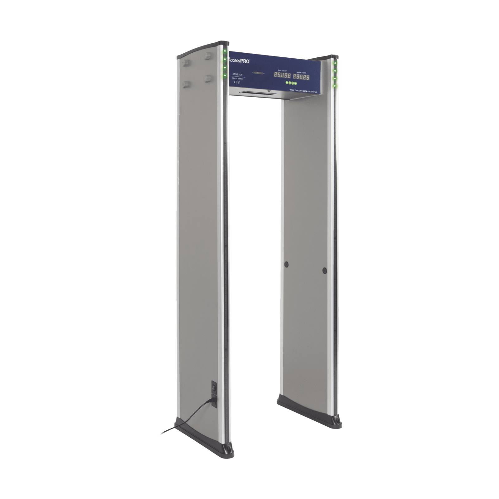 Detector de metales de 6 zonas/ Uso en Interior/ Contador de alarmas y Personas APMESC6 - AccessPRO