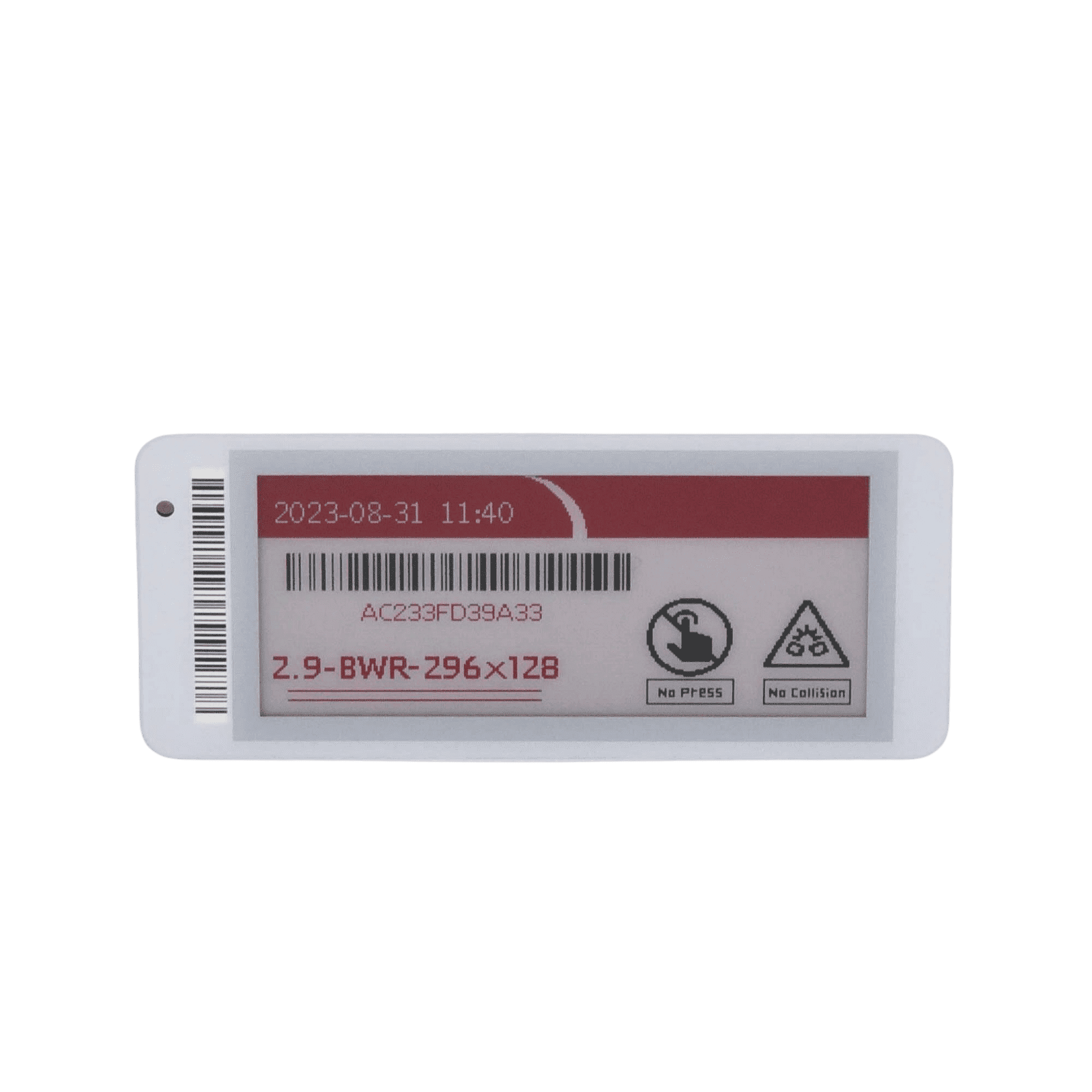 Etiqueta de Tinta Electrónica / ESL / 2.9 Pulgadas / Uso en Estantes / Bluetooth AP-TAG-29B/R - AccessPRO