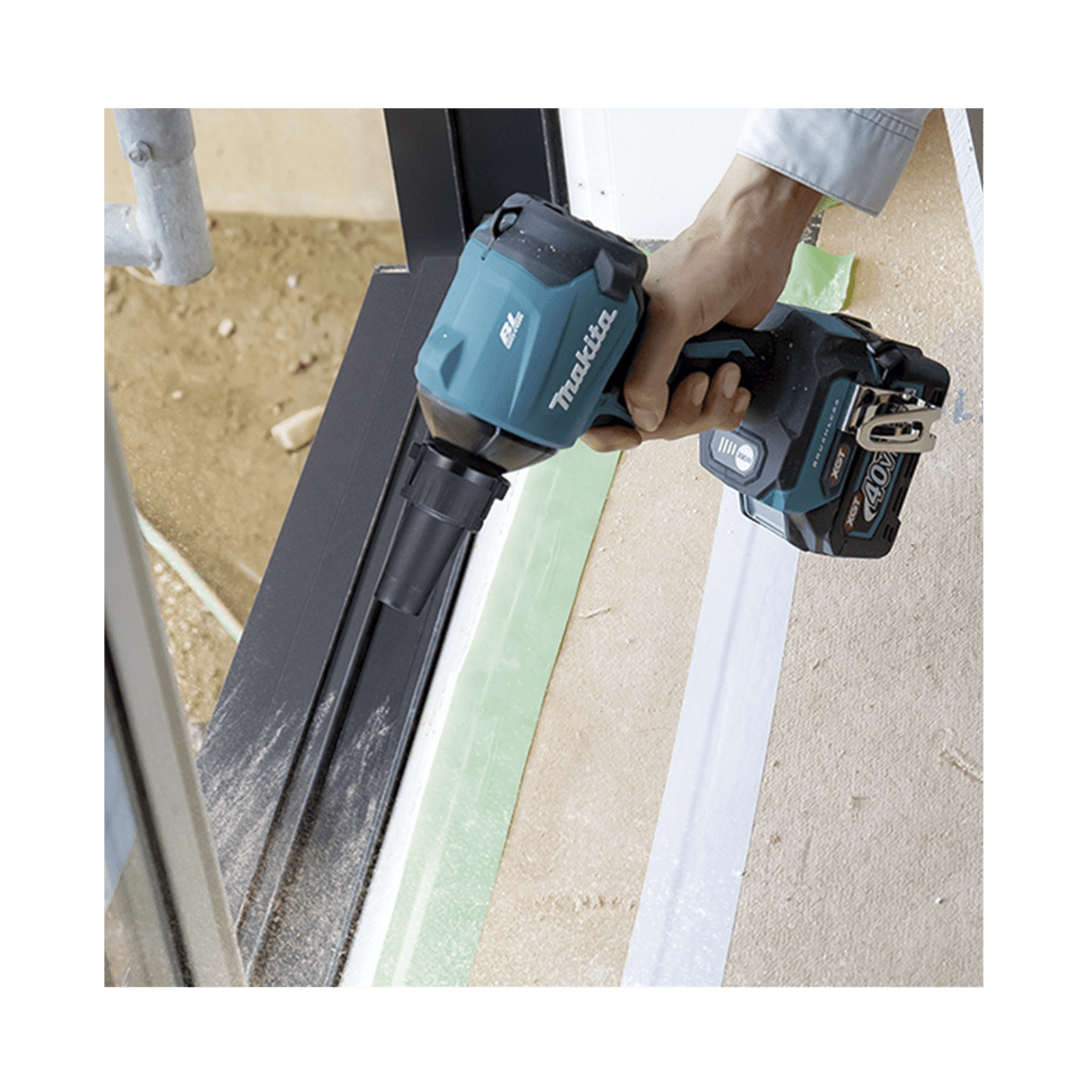 Pistola de Soplado de Alta Potencia de 40 VMáx,  Apta para distintos Trabajo debido a su Variedad de Boquillas. AS-001-GZ - MAKITA