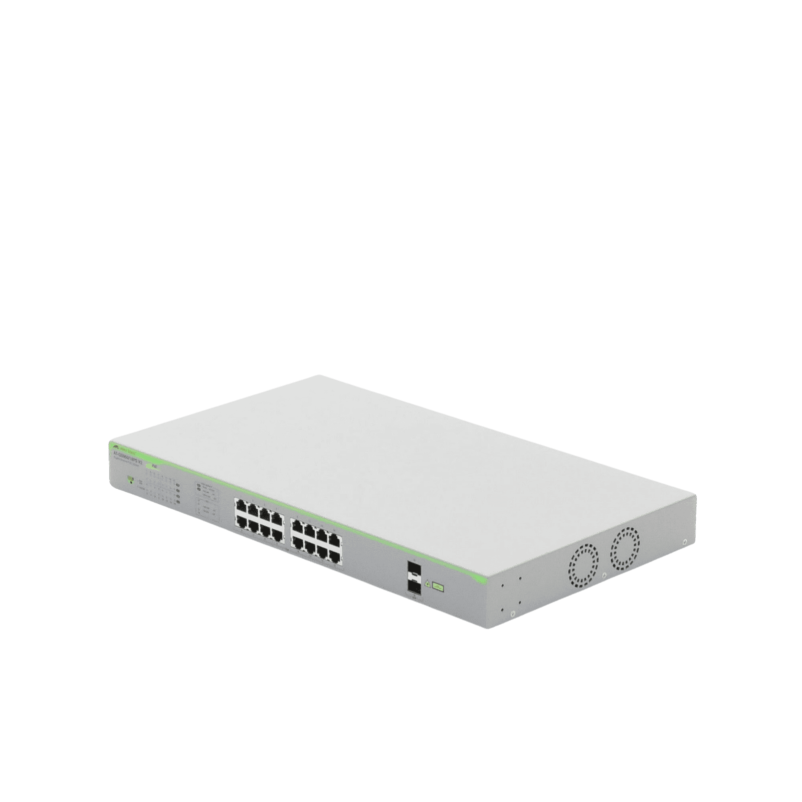 Switch PoE+ Gigabit WebSmart de 16 puertos 10/100/1000 Mbps (2 x Combo) + 2 puertos gigabit SFP (Combo), 185 W AT-GS950/18PS-V2-10 - ALLIED TELESIS