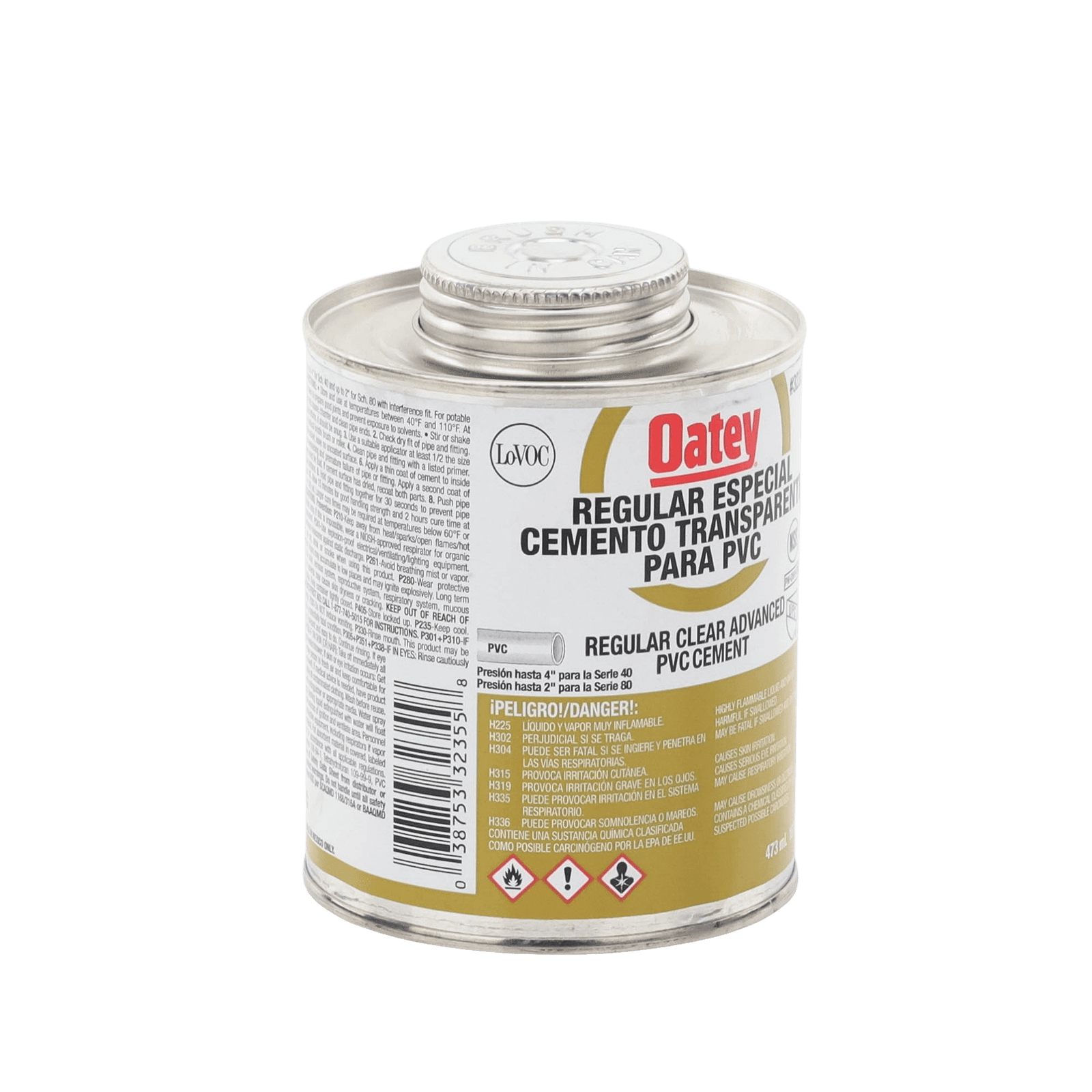 Pegamento / Cemento Claro de 473 ml para Tubo Conduit PVC Pesado. ATUP16PE - AMANCO-WAVIN