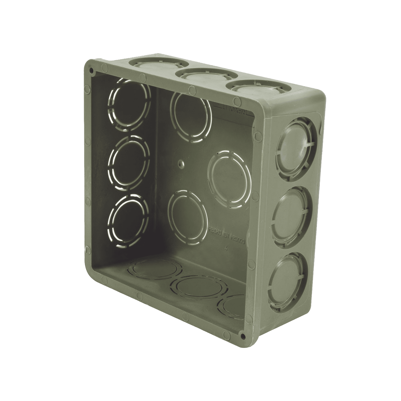 Caja Cuadrada de 1/2″ – 3/4″ para PVC Conduti Pesado. ATUP34CA - AMANCO-WAVIN