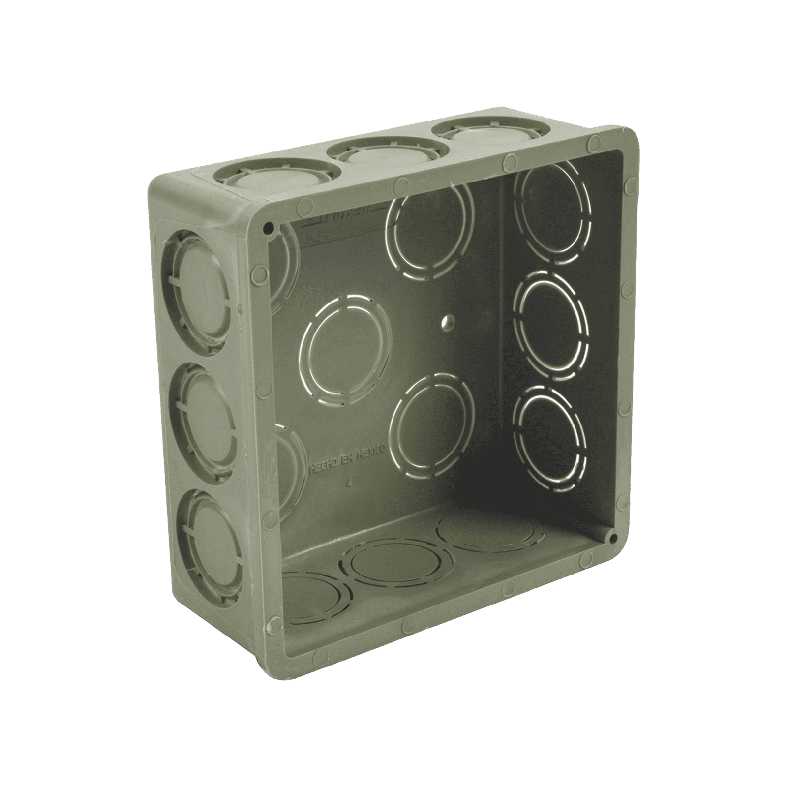 Caja Cuadrada de 1/2″ – 3/4″ para PVC Conduti Pesado. ATUP34CA - AMANCO-WAVIN