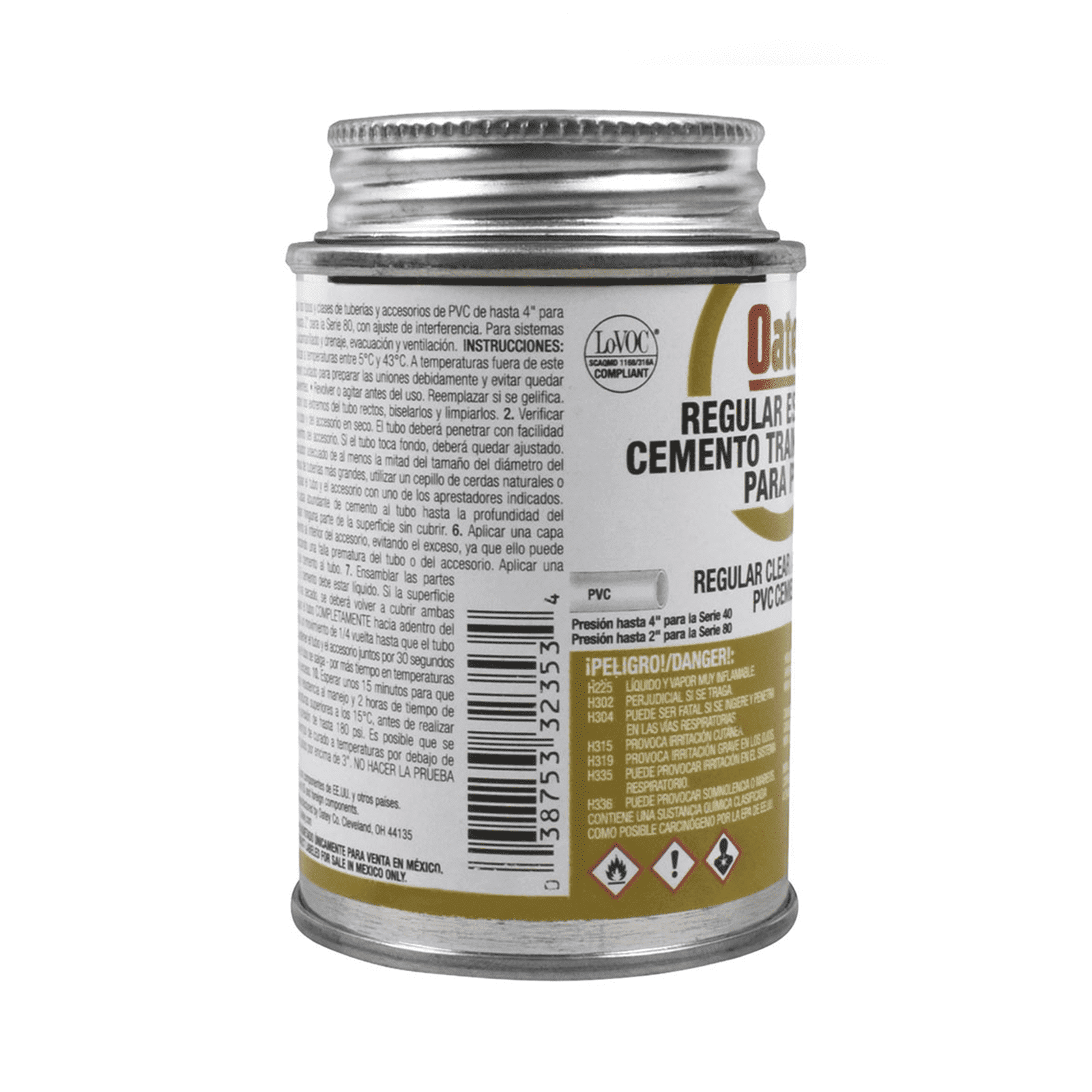 Cemento Claro de 118 ml para Tubo Conduit PVC Pesado. ATUP4PE - AMANCO-WAVIN