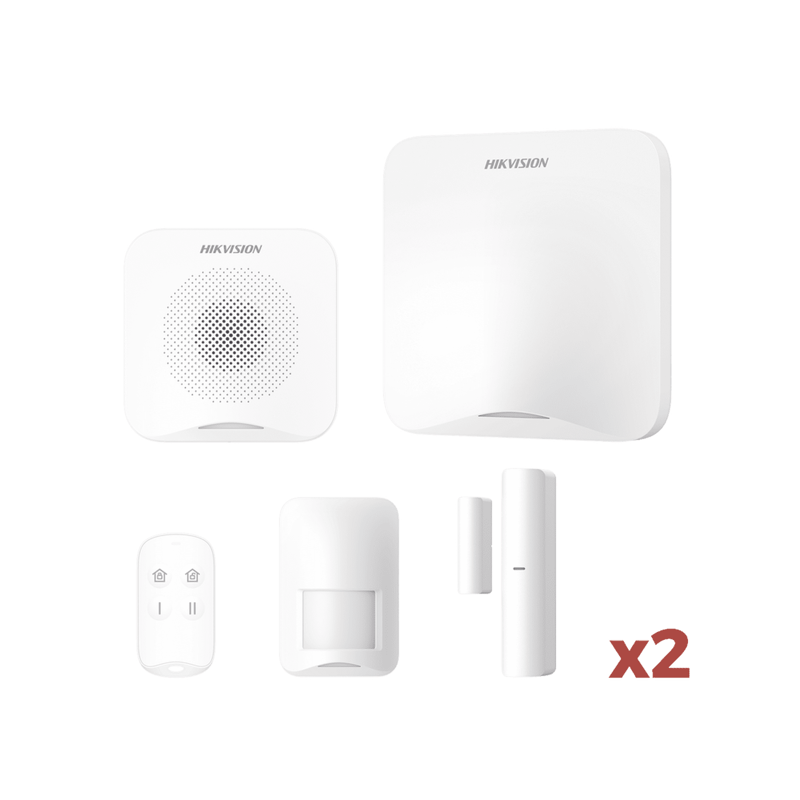 (AX HOME) KIT de Alarma AX HOME / Incluye: 1 Hub con batería de respaldo / 1 Llavero / 1 PIR / 2 Contactos Magnéticos / 1 Sirena / Wi-Fi / 3G/4G / Compatible con Hik-Connect P2P y Hik-Partner PRO AXHOME-KIT-GSM - HIKVISION