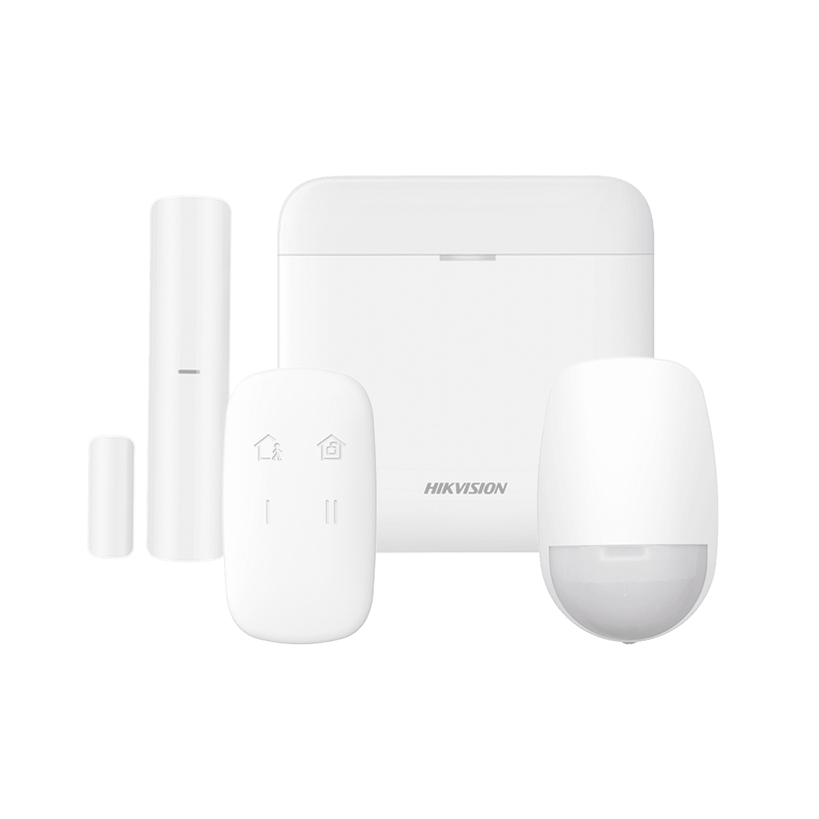 (AX PRO) KIT de Alarma AX PRO / Incluye: 1 Hub con bateria de respaldo / 1 Sensor PIR / 1 Contacto Magnético / 1 Control Remoto / WiFi / Compatible con Hik-Connect P2P DS-PWA48-K - HIKVISION