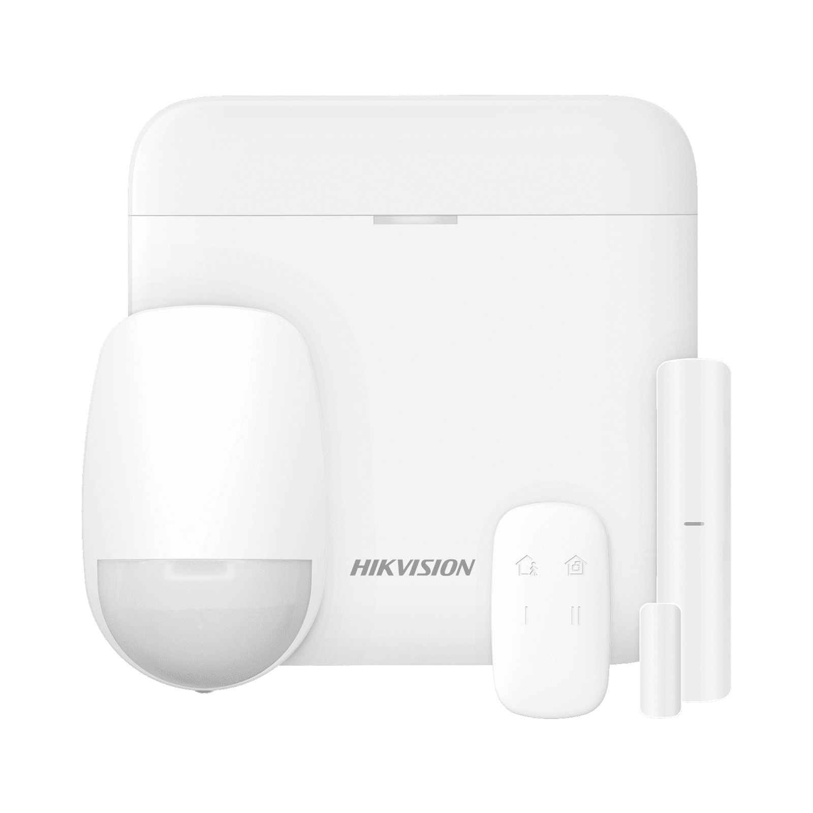 (AX PRO) KIT de Alarma AX PRO con GSM (3G/4G) / Incluye: 1 Hub con bateria de respaldo / 1 Sensor PIR / 1 Contacto Magnético / 1 Control Remoto / Wi-Fi / Compatible con Hik-Connect P2P DS-PWA48-KS - HIKVISION