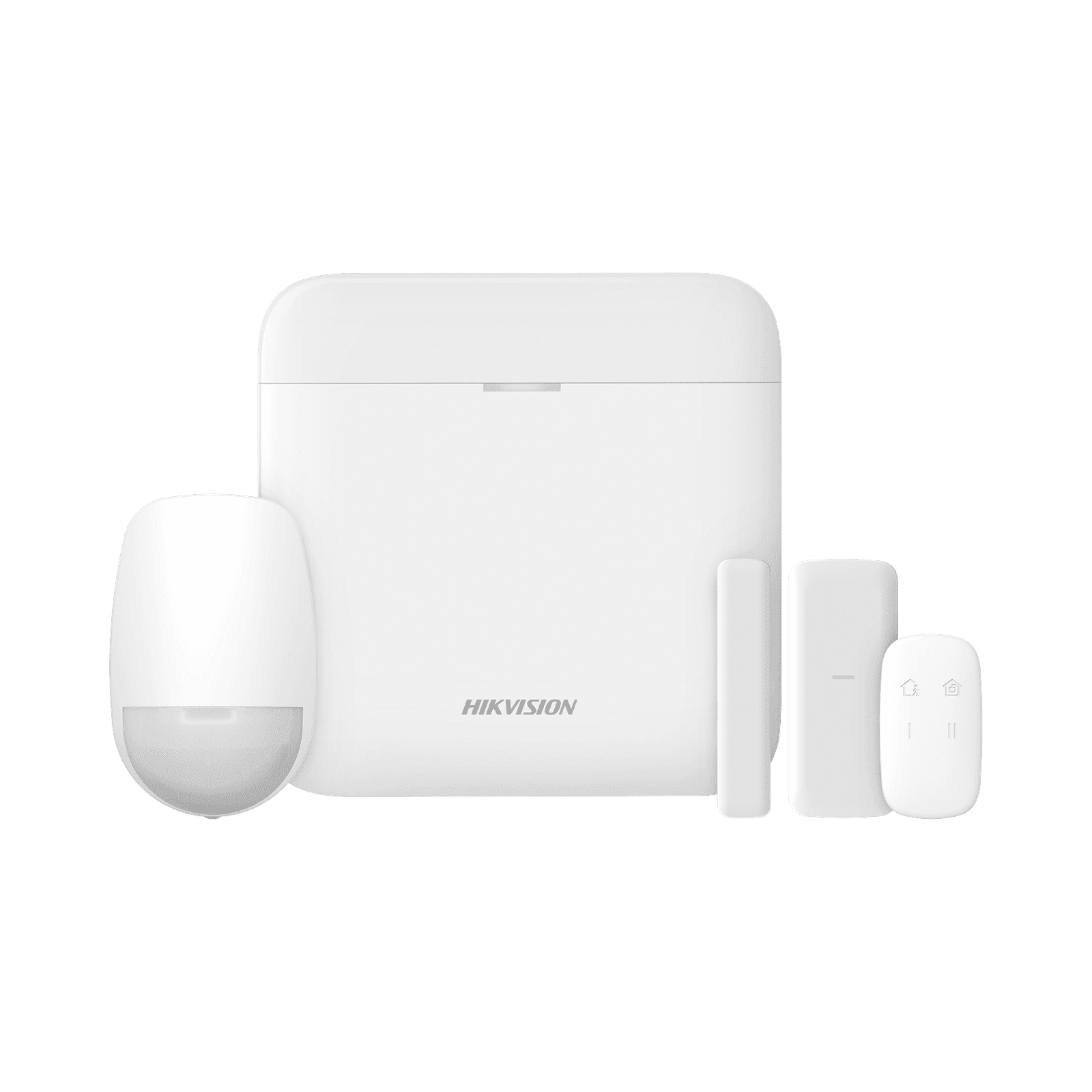 (AX PRO) KIT de Alarma AX PRO con GSM (3G/4G) / Incluye: 1 Hub con bateria de respaldo / 1 Sensor PIR / 1 Contacto Magnético Slim / 1 Control Remoto / Wi-Fi / Compatible con Hik-Connect P2P DS-PWA48-KS-SLIM - HIKVISION