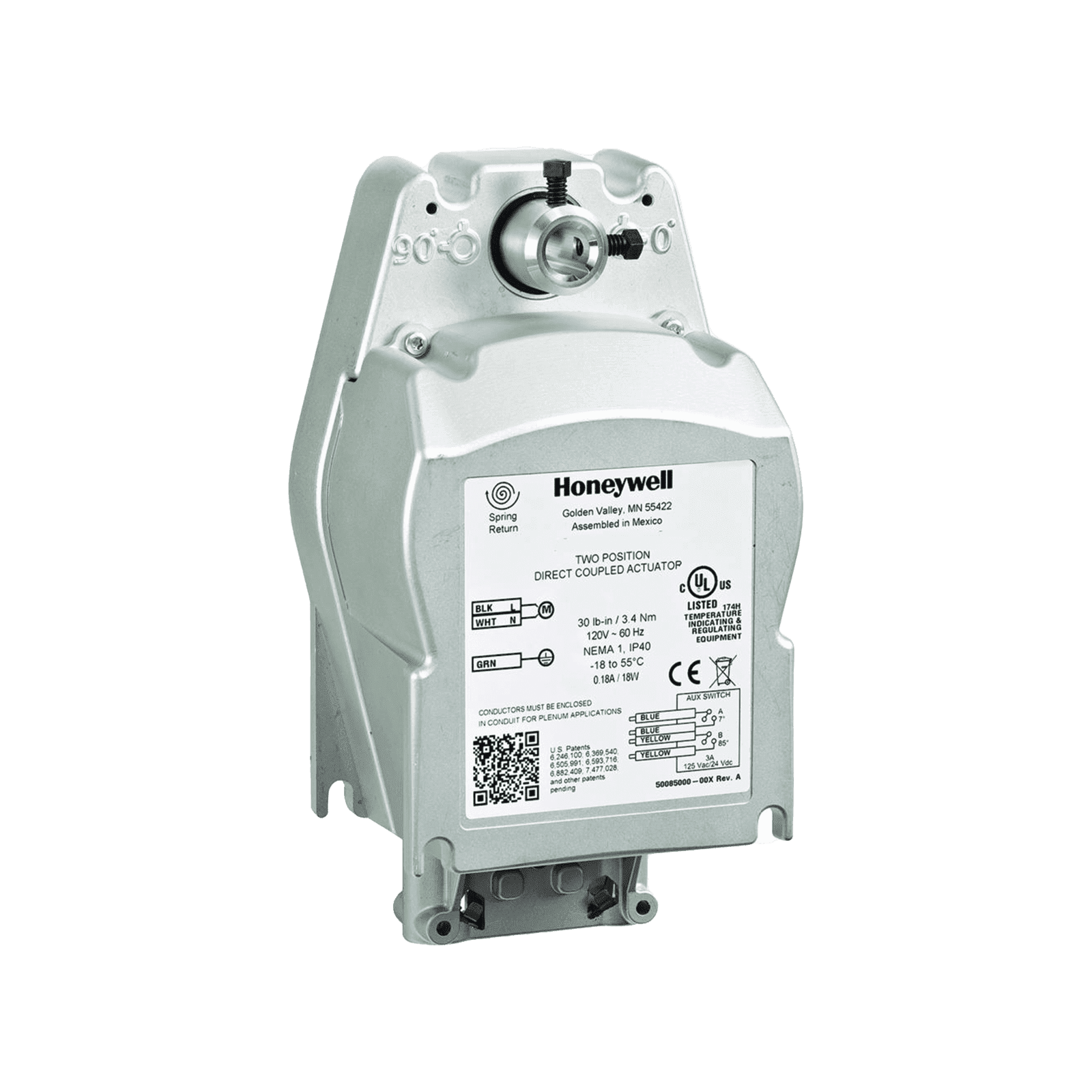 Actuador de dos posiciones de acción rápida para fuego y humo MS4109F1010/U - HONEYWELL BMS
