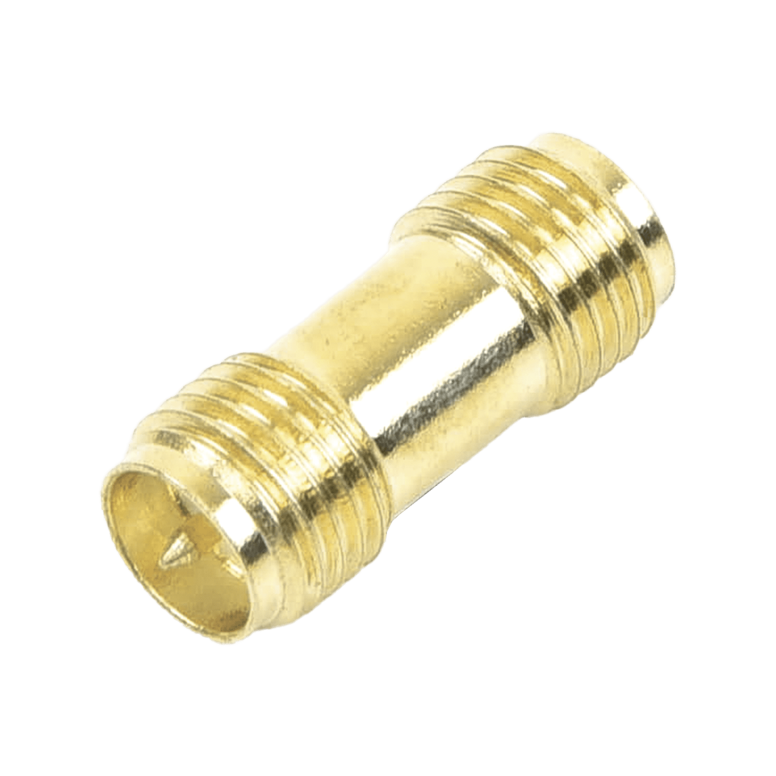 Adaptador Barril de SMA Hembra Inverso a SMA Hembra Inverso, Oro/ Oro/ Teflón, TT-COU-SMA-2RP-F - EPCOM TITANIUM