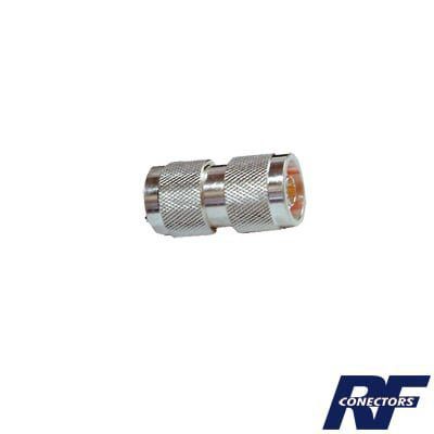 Adaptador Barril en Línea de Conector N Macho a N Macho, Plata/ Oro/ Teflón. RFN-1014-1 - RF INDUSTRIES,LTD