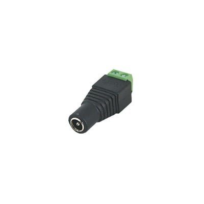 Adaptador Hembra Tipo Jack de 3.5 mm polarizado de 12 Vcc / Terminales Tipo Tornillo / Polarizado (+/-) / Ideal para Cámaras de Video Vigilancia. JR-53 - EPCOM POWERLINE