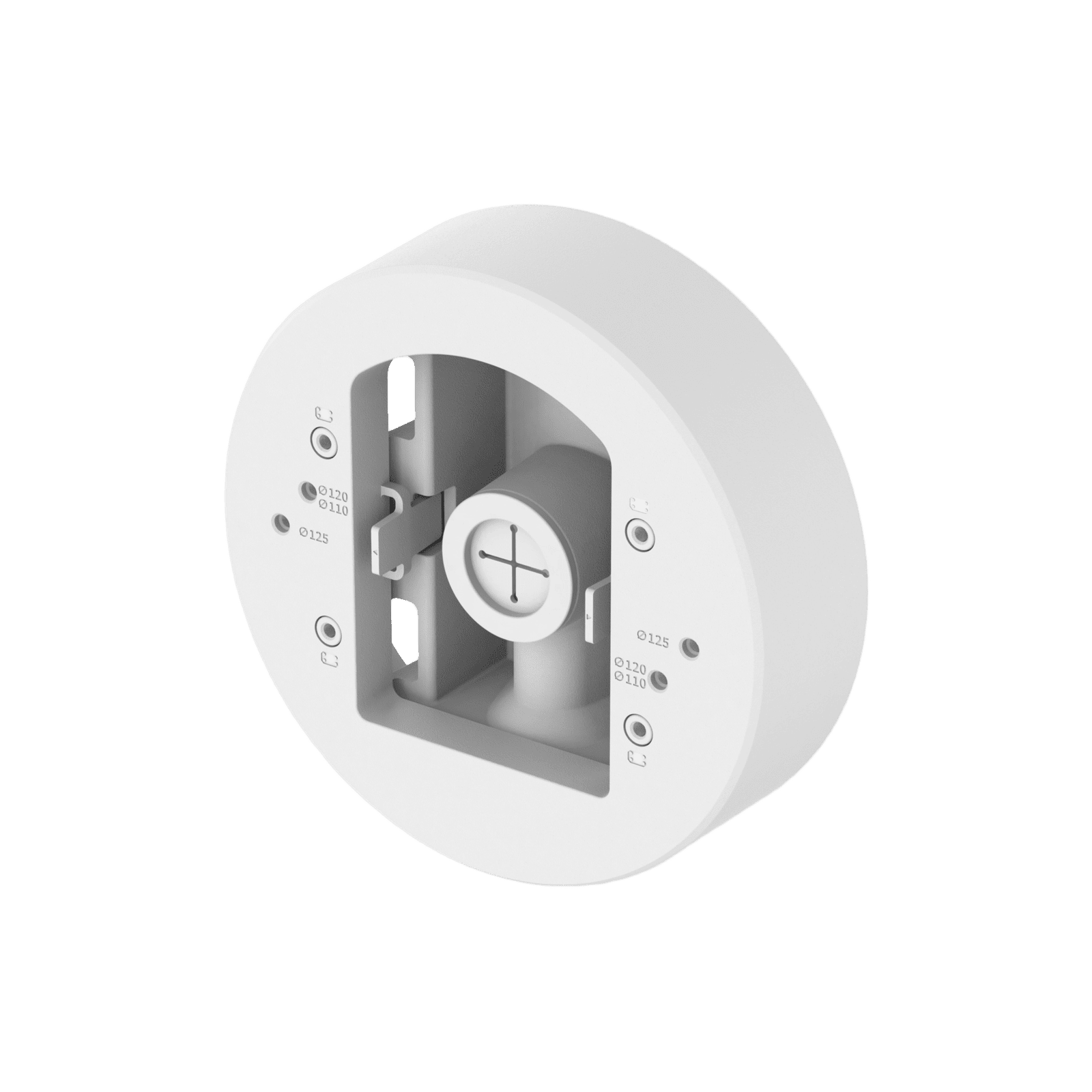 Adaptador de poste compatible con camaras tipo domo Hanwha / verificar compatibilidad SBD-140PMW - Hanwha Techwin Wisenet