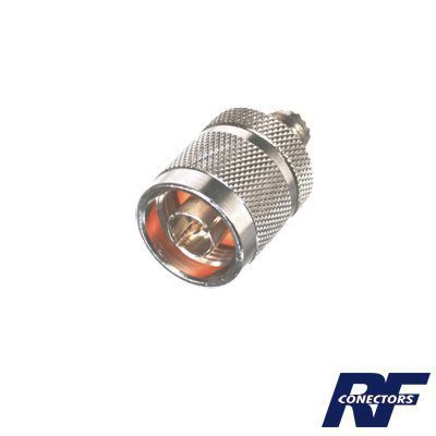 Adaptador en Línea, de Conector Mini UHF Hembra a N Macho, Níquel/ Oro/ Teflón. RFU-625 - RF INDUSTRIES,LTD