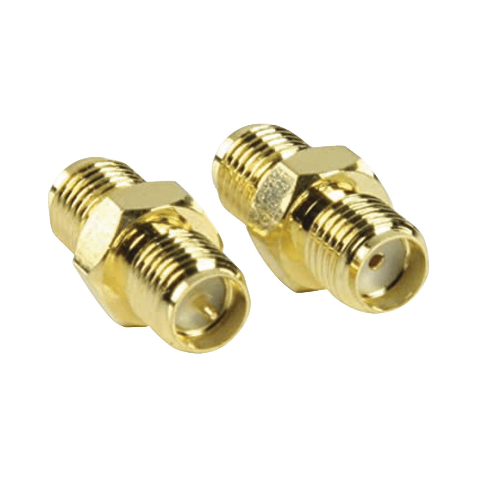Adaptador en Línea de Conector SMA Hembra Inverso a SMA Hembra, Oro/ Oro/ Teflón, TT-COU-SMA-RPF-SF - EPCOM TITANIUM