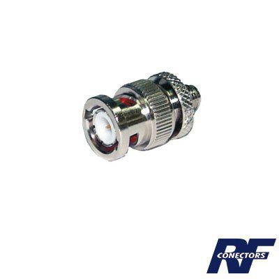 Adaptador en Línea de Conector SMA Hembra a BNC Macho, Níquel/ Oro/ Teflón. RSA-3476 - RF INDUSTRIES,LTD