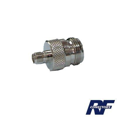 Adaptador en Línea de Conector SMA Hembra a N Hembra, Níquel/ Oro/ Teflón. RSA-3477 - RF INDUSTRIES,LTD