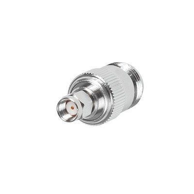Adaptador en Línea, de Conector SMA Macho Inverso a N Hembra, Níquel/ Oro/ Teflón. RP-3452 - RF INDUSTRIES,LTD