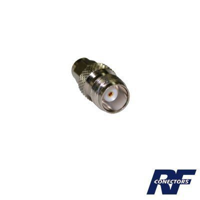 Adaptador en Línea de Conector TNC Hembra a SMA Macho, Níquel/ Oro/ Teflón.. RFT-1241-6 - RF INDUSTRIES,LTD