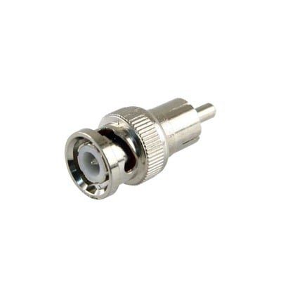 Adaptador en línea para 75 Ohm, de conector BNC macho a RCA macho en aplicaciones de Audio-Video para cámaras, monitores y DVR´s. TT-RG-01 - EPCOM TITANIUM