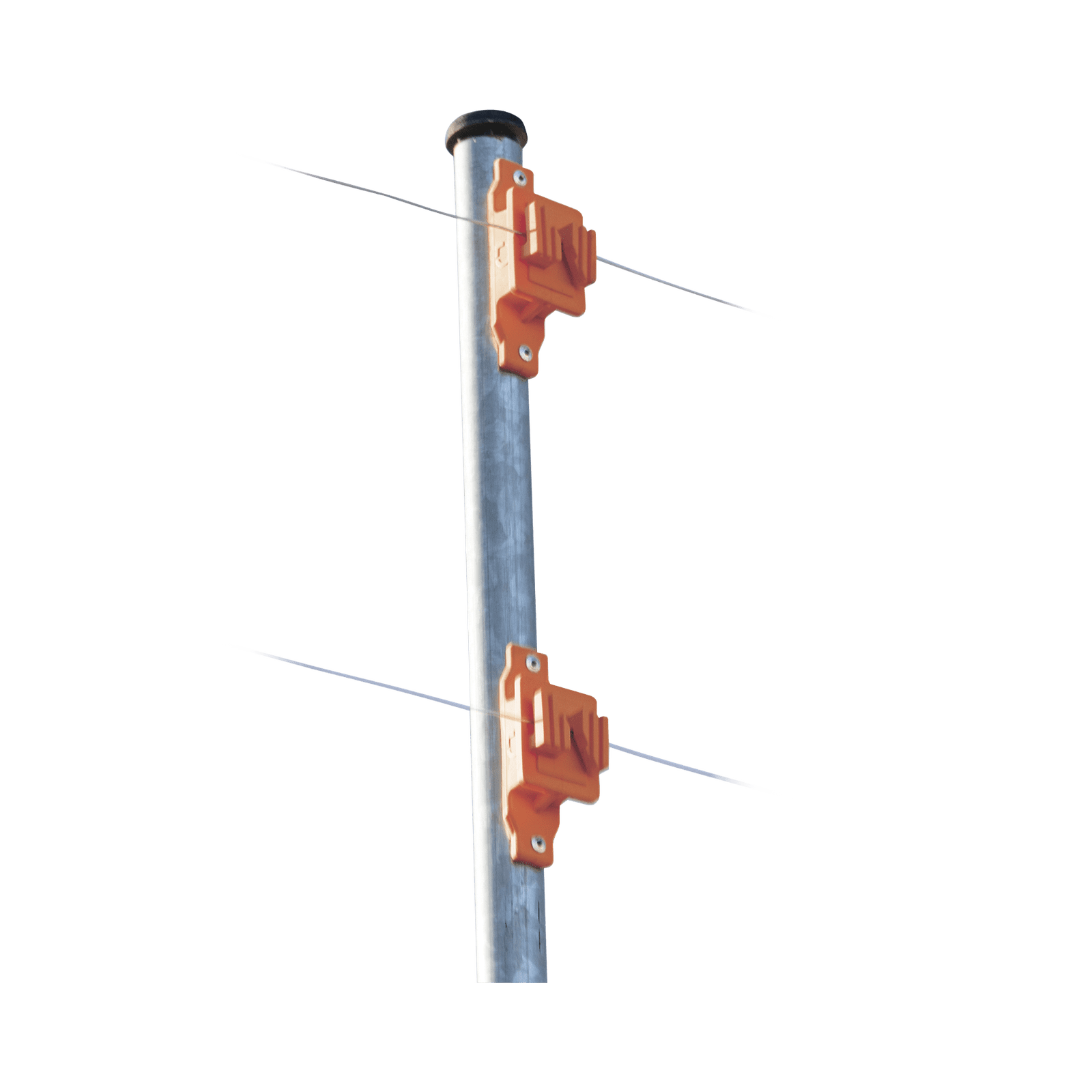 Aislador de Paso color Naranja reforzado para cercos eléctricos, resistente al clima extremoso SFPASOOR - SFIRE