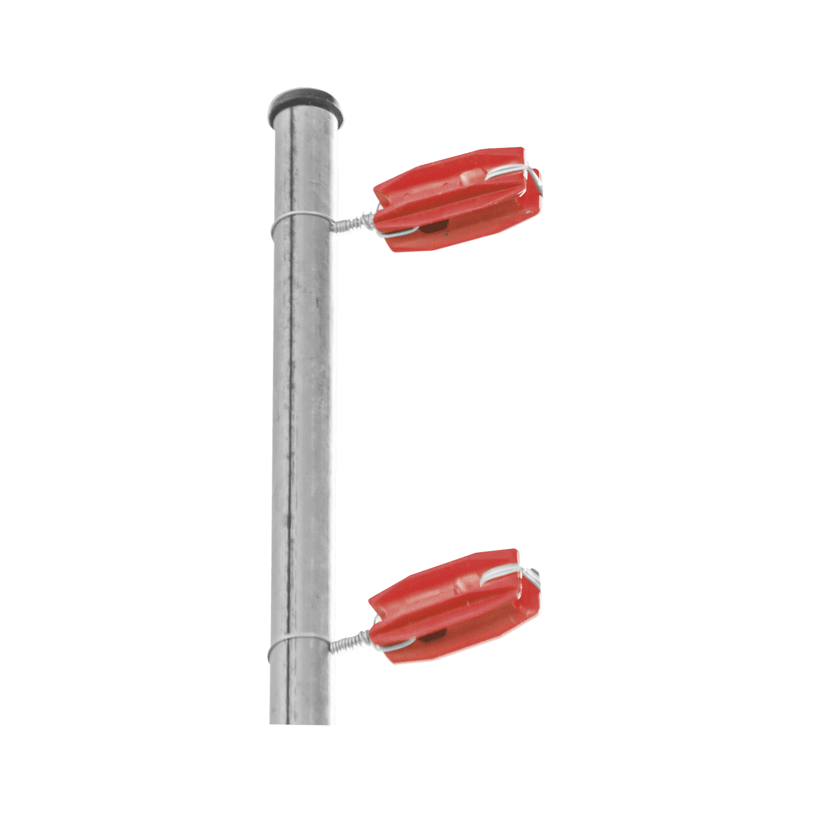 Aislador de color Rojo para postes de esquina de alta Resistencia con Anti UV de uso en cercos eléctricos SFESQUINEROR - SFIRE