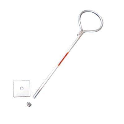 Ancla con Aro, largo: 40 cm. de 1/2″ de espesor para Losa o Pared. Galvanizado por Inmersión. SAP-01-SG - SYSCOM TOWERS