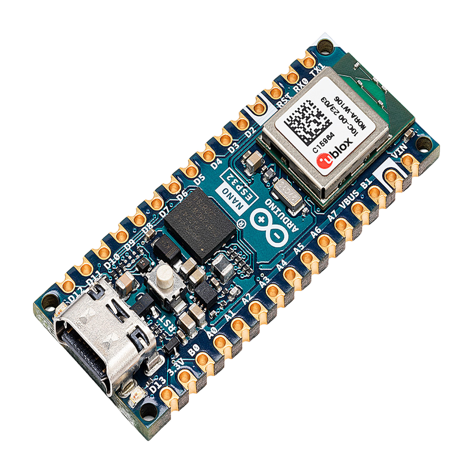 Arduino Nano ESP32 without headers ABX-00092 - ARDUINO LLC