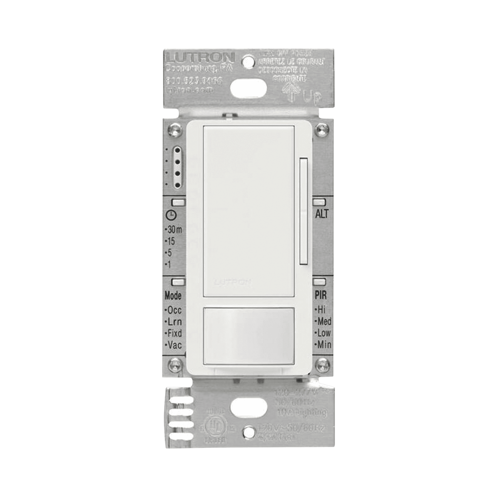 Atenuador 0-10V con sensor de presencia, recomendable para baños, oficinas privadas, etc. 2AMP MSZ101WH - LUTRON ELECTRONICS