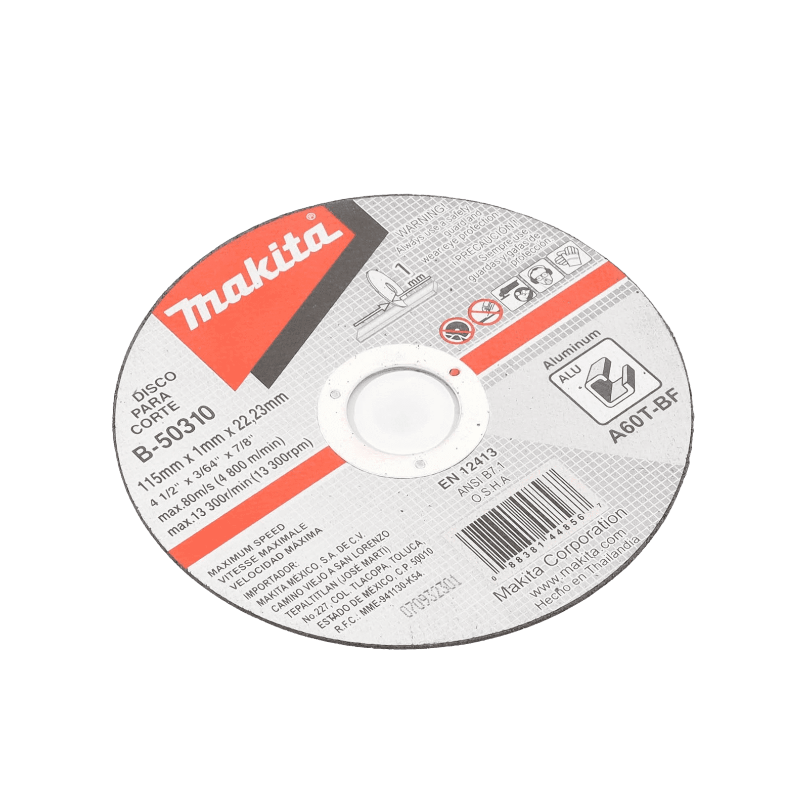 Disco de corte para Aluminio de 4 1/2″ B-50310 - MAKITA