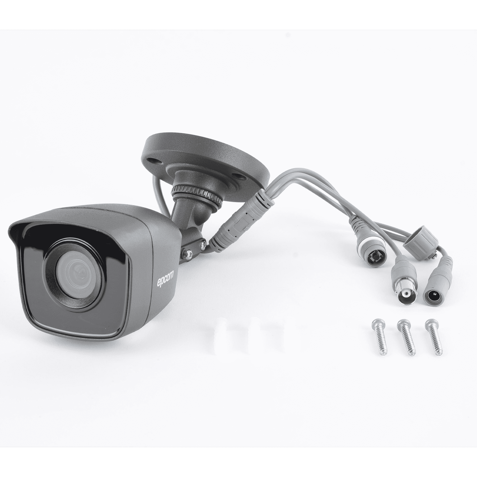 Bala TURBOHD 5 Megapíxel / Lente 2.8mm (85° de Visión) / Exterior IP66 / IR EXIR 20 mts / TVI-AHD-CVI-CVBS / Metal / Color Gris Oscuro B50-TURBO-G3B - EPCOM PROFESSIONAL