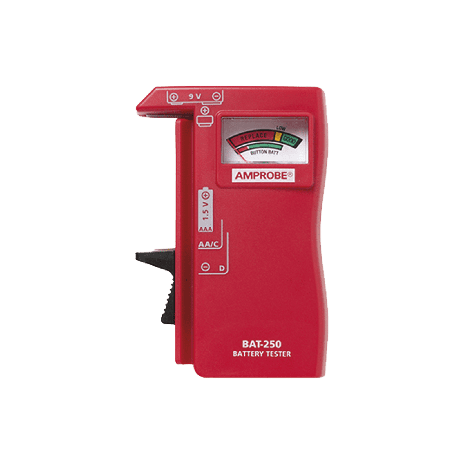 Probador de Baterías 9 Vcc / 1.5 Vcc [AA-AAA-C-D] BAT-250 - AMPROBE