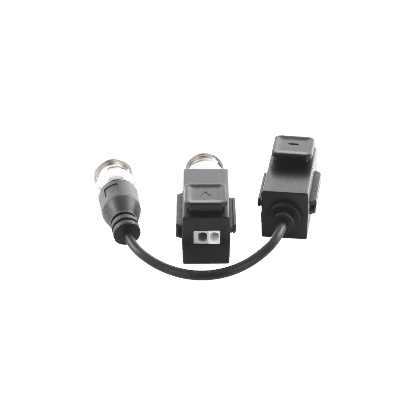 Kit de Transceptor (Balluns) TURBOHD con Boton Push / Hasta 8 MP (4K) / 100% Cobre / Soporta HD-TVI / AHD / CVI / CVBS / Audio por Coaxitron / Datos para Menu de Configurar de Cámaras BL-1H18 - HiLook by HIKVISION